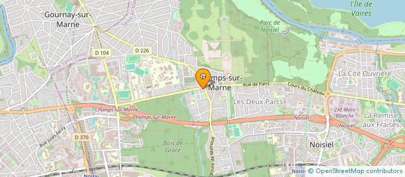 localisation de l'entreprise CVEA à CHAMPS-SUR-MARNE