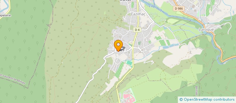 localisation de l'entreprise CVEN'IMMO à CAZILHAC