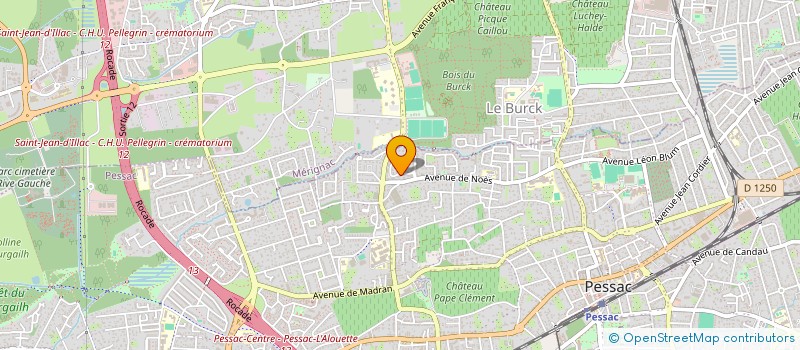 localisation de l'entreprise CVERNET  PESSAC