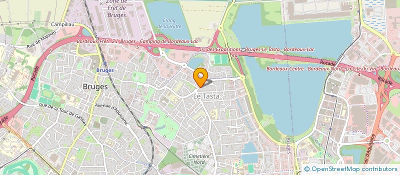 localisation de l'entreprise CVF IMMO  BRUGES