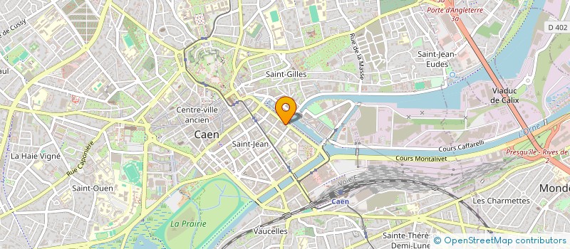 localisation de l'entreprise CVF INVEST  CAEN