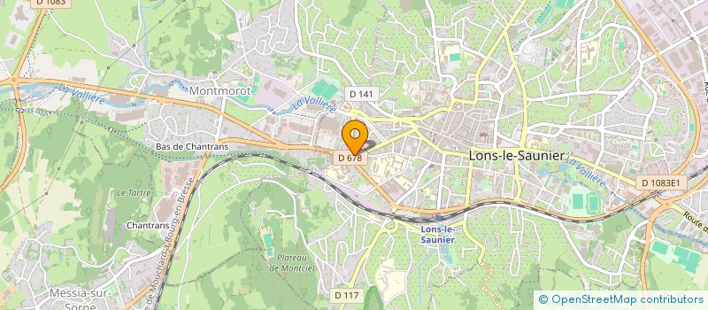 localisation de l'entreprise CVF STRUCTURES à LONS-LE-SAUNIER