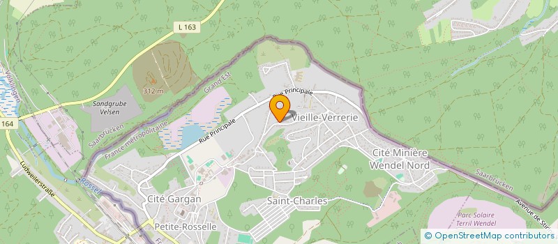 localisation de l'entreprise CVH  PETITE-ROSSELLE