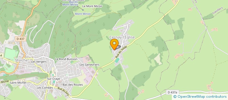 localisation de l'entreprise CVH  CERNAY-L'EGLISE