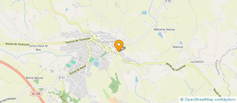 localisation de l'entreprise CVI  PUYLAURENS