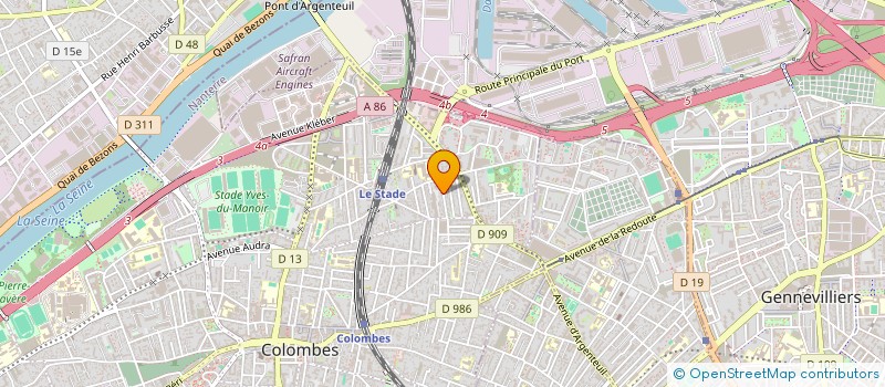 localisation de l'entreprise CVIALE  COLOMBES