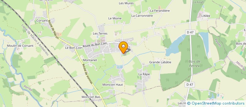 localisation de l'entreprise CVJ  PERREX