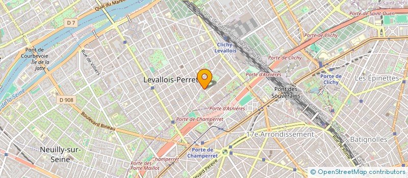 localisation de l'entreprise CVK IMMOBILIER à LEVALLOIS-PERRET