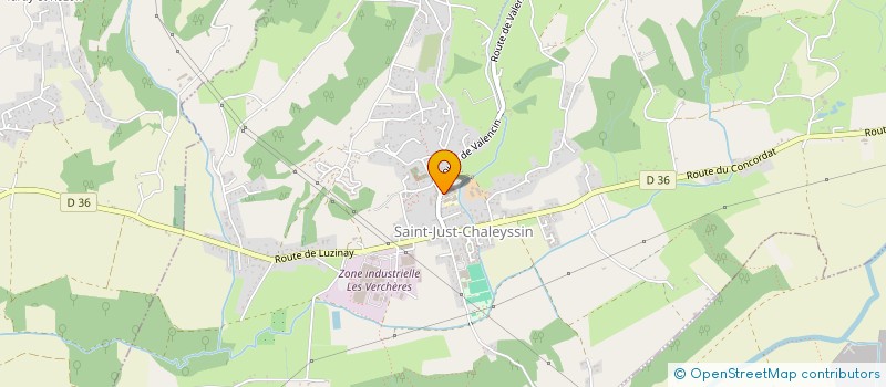 localisation de l'entreprise CVL 38 FOOTBALL CLUB  SAINT-JUST-CHALEYSSIN
