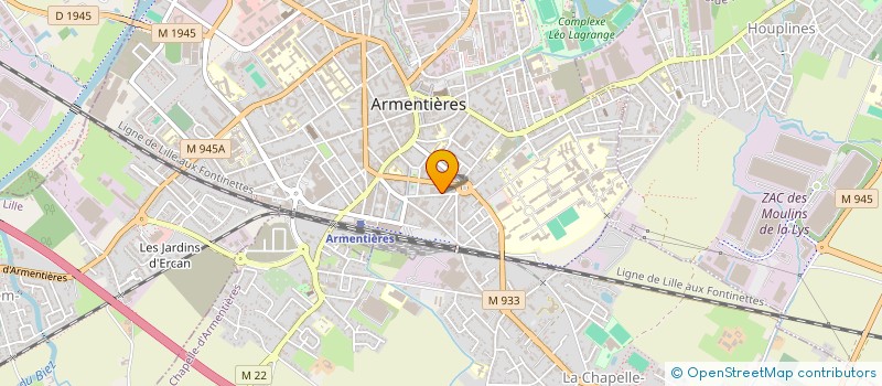 localisation de l'entreprise CVL à ARMENTIERES