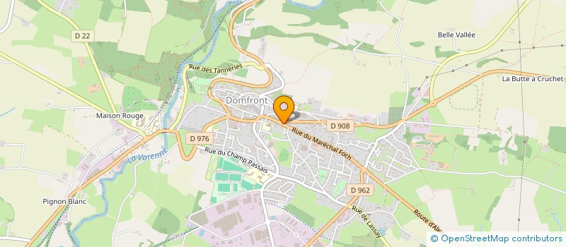 localisation de l'entreprise CVL ASSOCIES à DOMFRONT-EN-POIRAIE