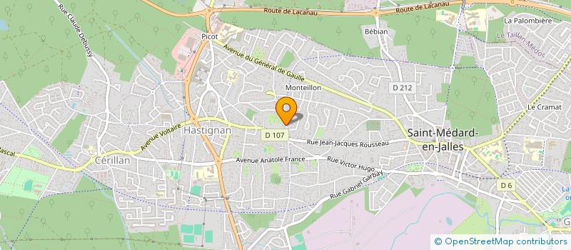 localisation de l'entreprise CVL PLOMBERIE  SAINT-MEDARD-EN-JALLES