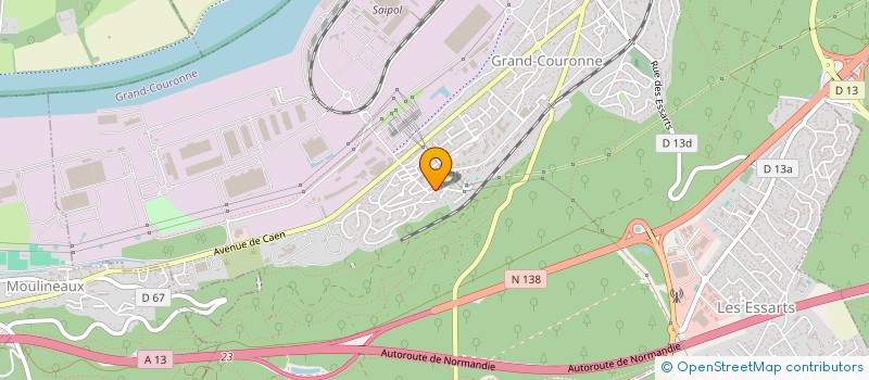 localisation de l'entreprise CVL RENOV à GRAND-COURONNE