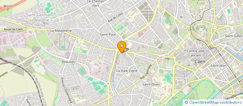 localisation de l'entreprise CVLB BEAUTE à CAEN