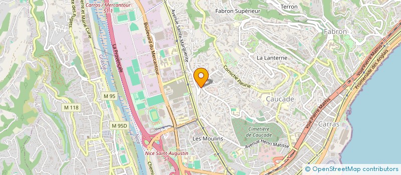 localisation de l'entreprise CVLM  NICE