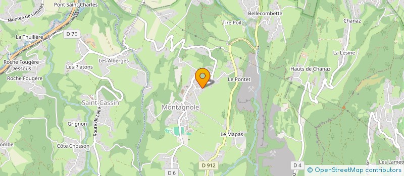 localisation de l'entreprise CVLO  MONTAGNOLE