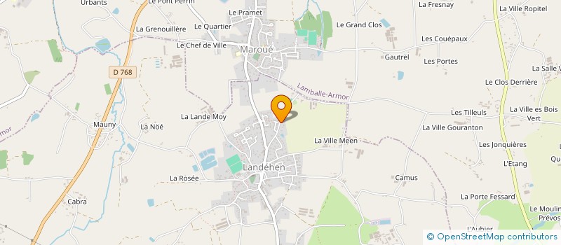 localisation de l'entreprise CVLR  LANDEHEN