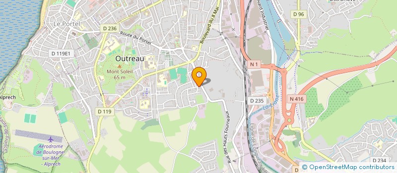 localisation de l'entreprise CVLR  OUTREAU