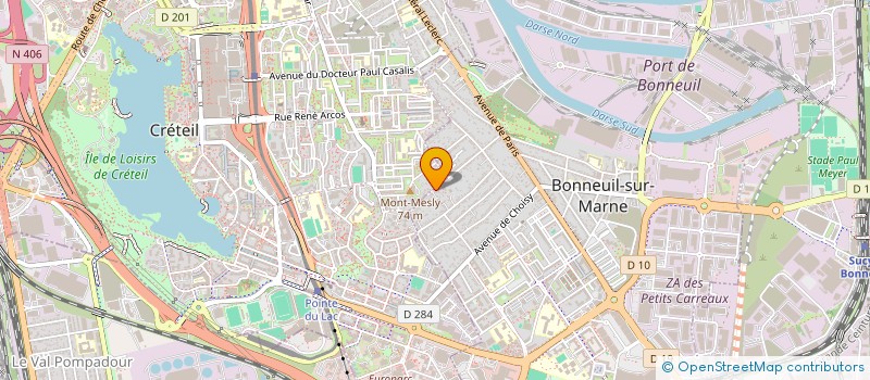 localisation de l'entreprise CVM à BONNEUIL-SUR-MARNE