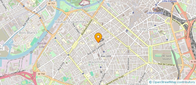 localisation de l'entreprise CVM à LILLE