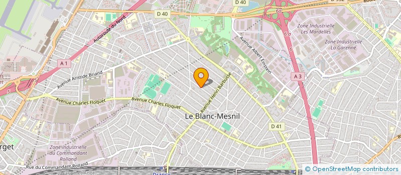localisation de l'entreprise CVM BAT à LE BLANC-MESNIL