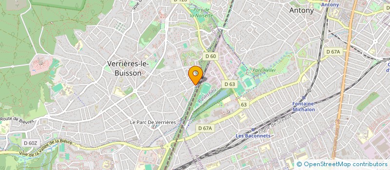 localisation de l'entreprise CVM CONSEIL à VERRIERES-LE-BUISSON