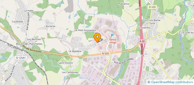 localisation de l'entreprise CVM MOTO à LIMOGES