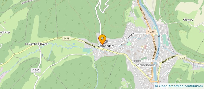 localisation de l'entreprise CVM OUTILLAGE à PONT-DE-ROIDE-VERMONDANS