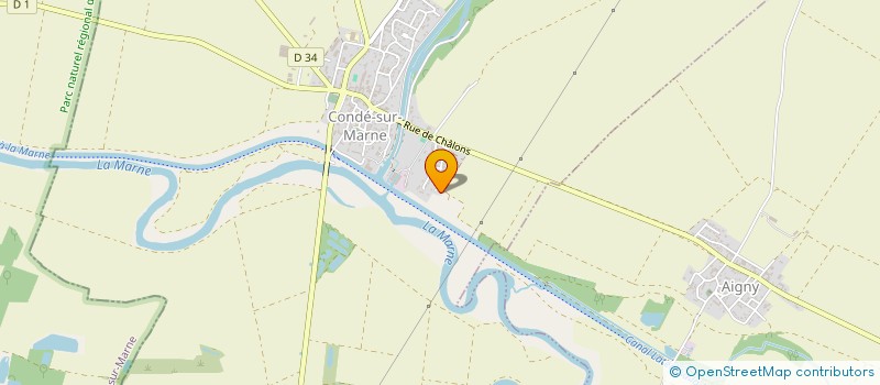 localisation de l'entreprise CVMH  CONDE-SUR-MARNE