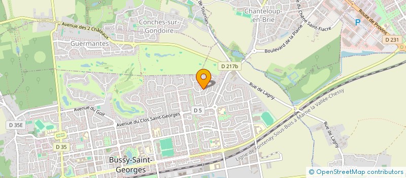 localisation de l'entreprise CVMS  BUSSY-SAINT-GEORGES