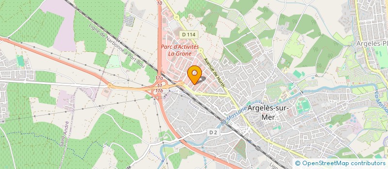 localisation de l'entreprise CVN  ARGELES-SUR-MER