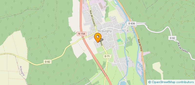 localisation de l'entreprise CVN  ACQUIGNY