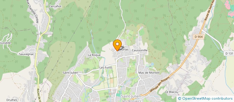 localisation de l'entreprise CVN AUTOLOGISTICS à SAINT-JULIEN-LES-ROSIERS