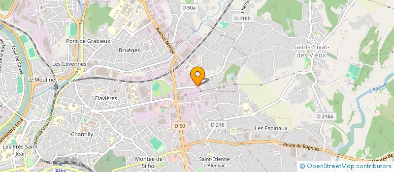 localisation de l'entreprise CVN SOCCER  ALES