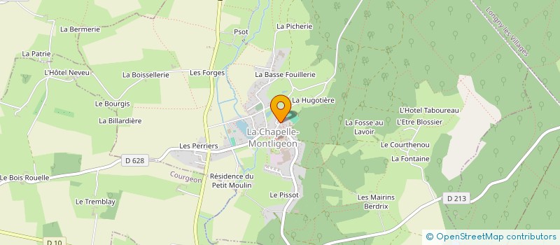 localisation de l'entreprise CVNV CHEMIN VERS UNE NOUVELLE VIE à LA CHAPELLE-MONTLIGEON