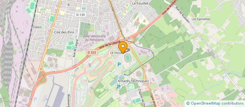 localisation de l'entreprise CVORACING à LE MANS
