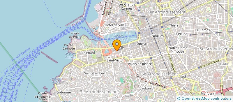 localisation de l'entreprise CVP  MARSEILLE