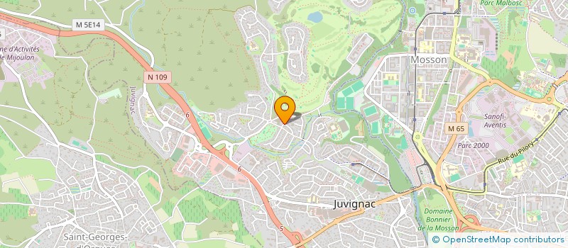 localisation de l'entreprise CVP  JUVIGNAC