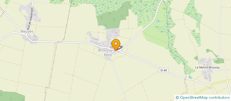 localisation de l'entreprise CVP - CREATION DE VOS PROJETS  BROUSSY-LE-PETIT