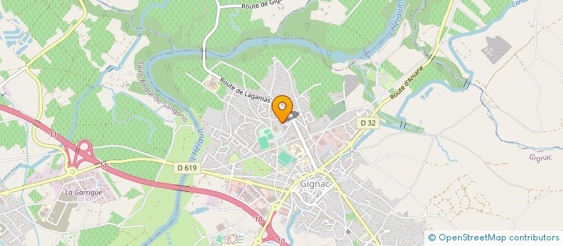 localisation de l'entreprise CVPRO à GIGNAC