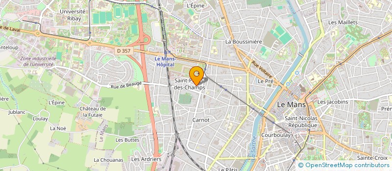 localisation de l'entreprise CVR INVESTISMENT  LE MANS