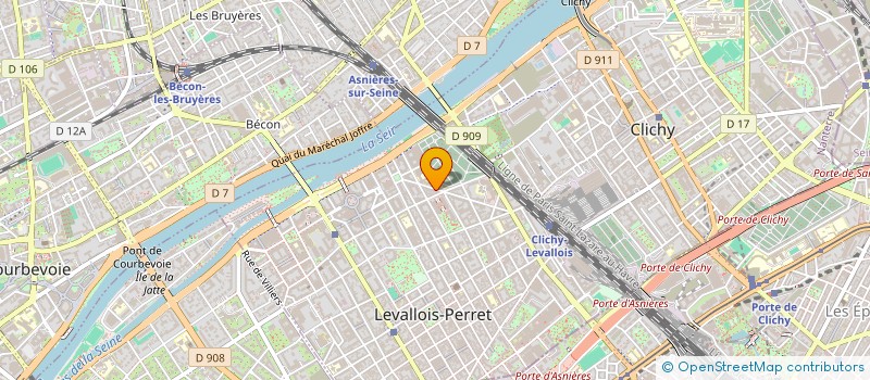 localisation de l'entreprise CVR STUDIOS à LEVALLOIS PERRET