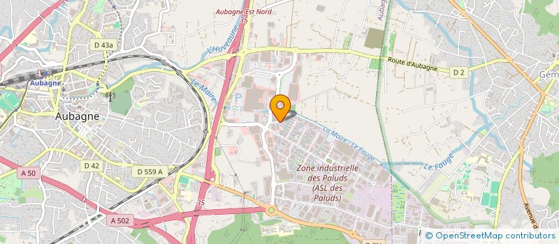 localisation de l'entreprise CVRD  AUBAGNE