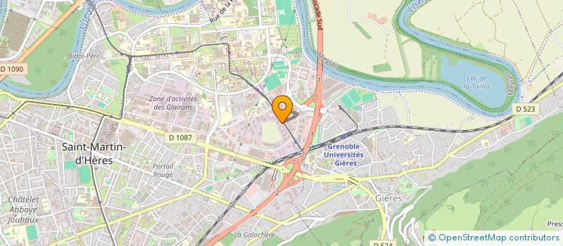 localisation de l'entreprise CVS 38  SAINT-MARTIN-D'HERES