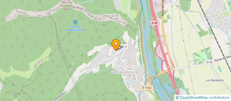 localisation de l'entreprise CVS à VEUREY-VOROIZE