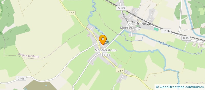 localisation de l'entreprise CVS CHAMP BRUNET  MONTREUIL-SUR-BARSE