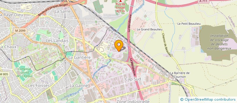 localisation de l'entreprise CVS ET ASSOCIES à CLERMONT-FERRAND