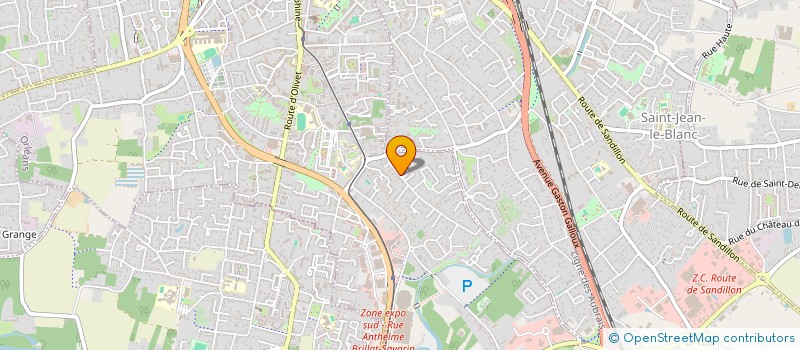 localisation de l'entreprise CVS IMMOBILIER à ORLEANS