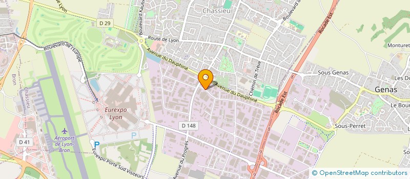 localisation de l'entreprise CVS USINAGE à CHASSIEU