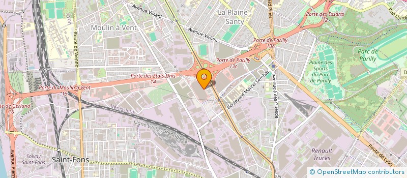 localisation de l'entreprise CVS VENISSIEUX  VILLEURBANNE